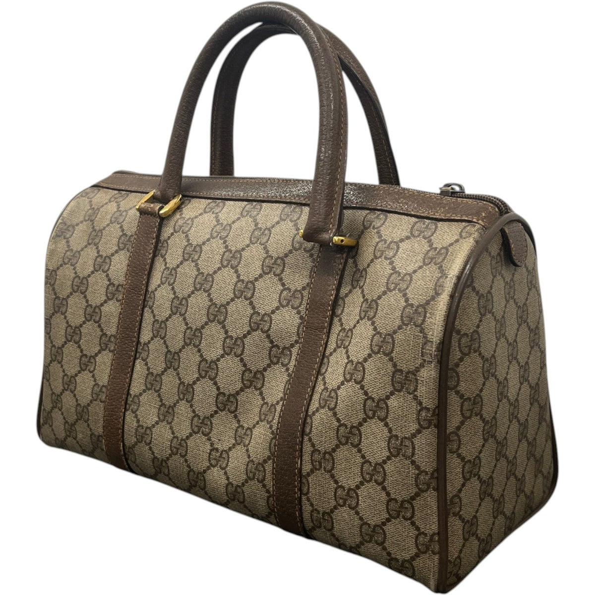Men's GG Supreme Bowling Travel Bag Brown - Photo 6