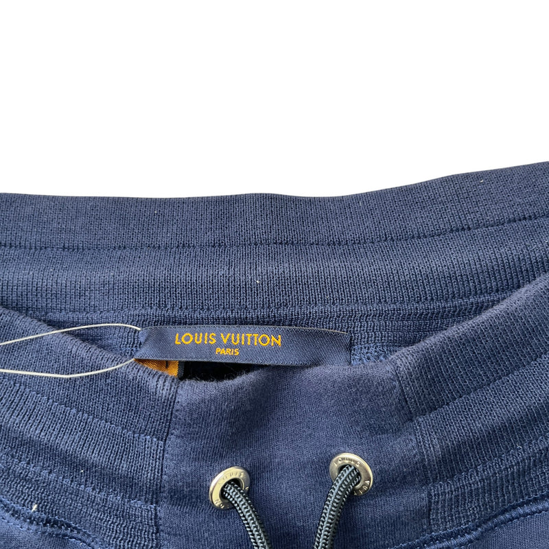 Men's Plaque Logo Joggers Navy Size XS / W28