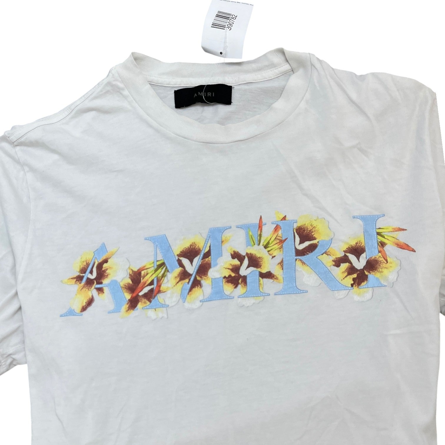 Men's Logo Print T-Shirt White Size M - Photo 5