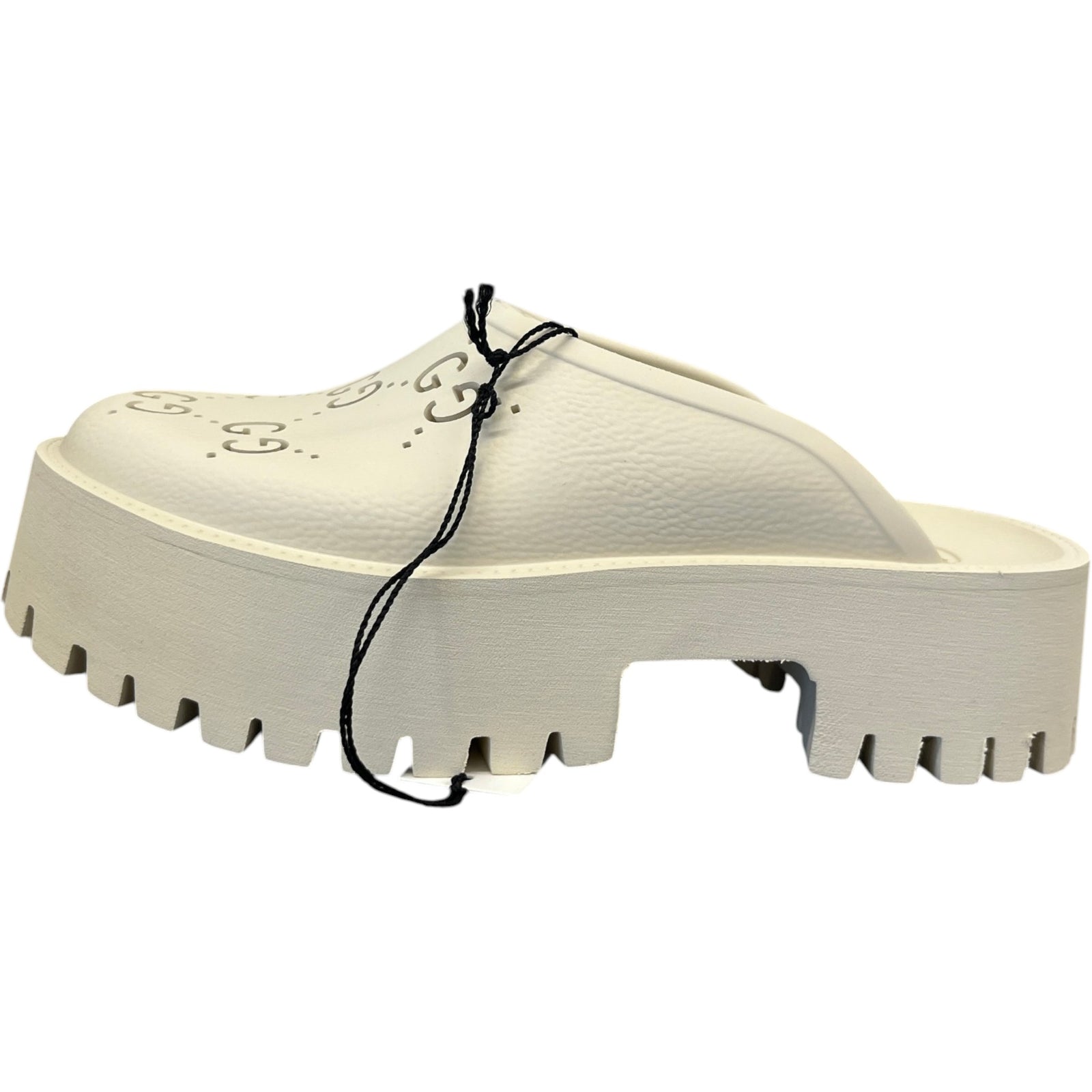 Gucci Women's GG Supreme Platform Sandals Beige Size 7 - Photo 5