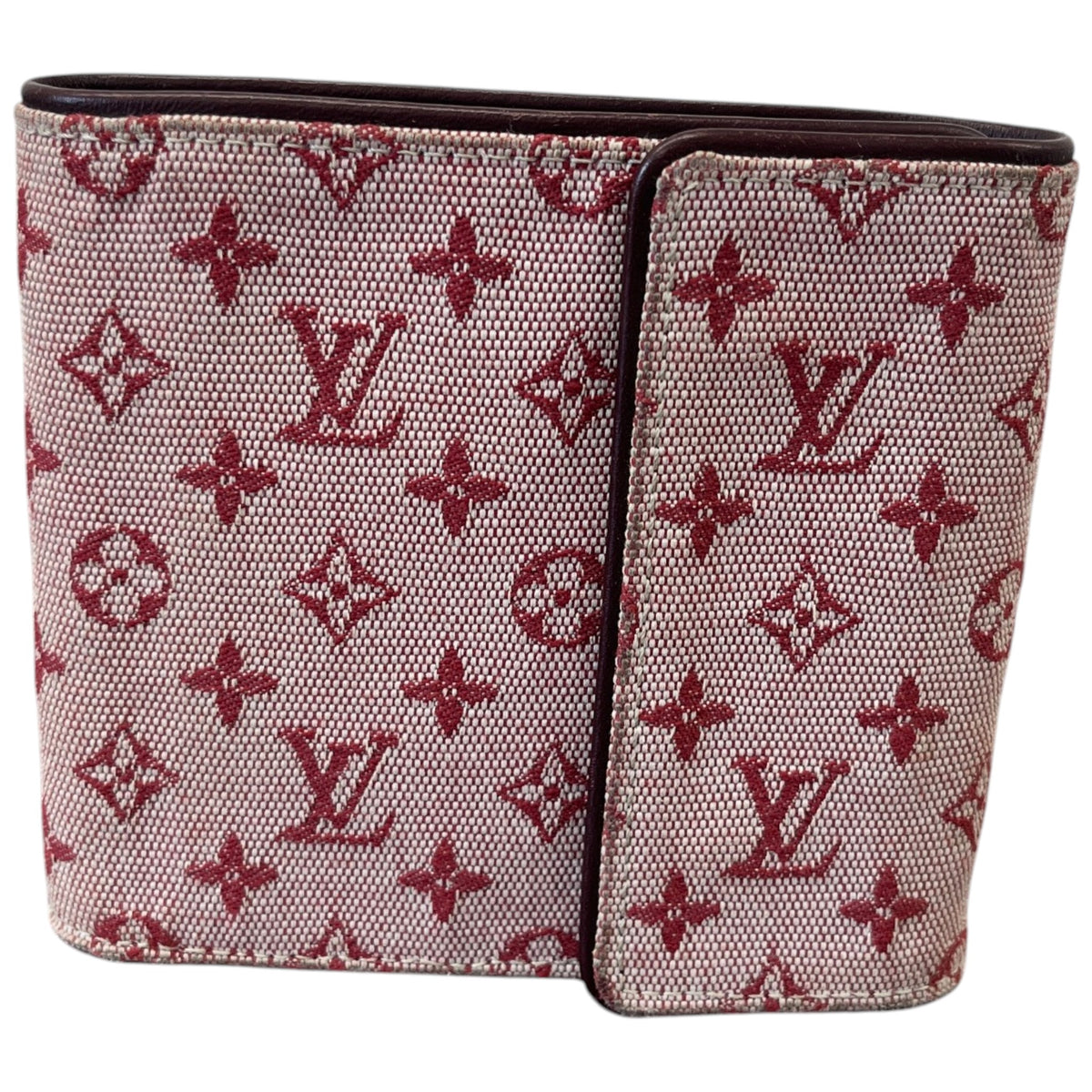 Women's Monogram Mini Lin Canvas Wallet Pink - Photo 1