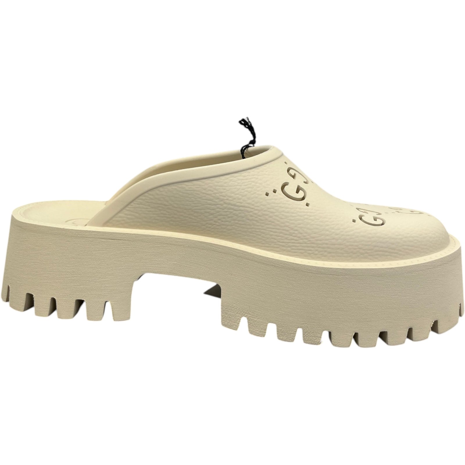 Gucci Women's GG Supreme Platform Sandals Beige Size 7 - Photo 4