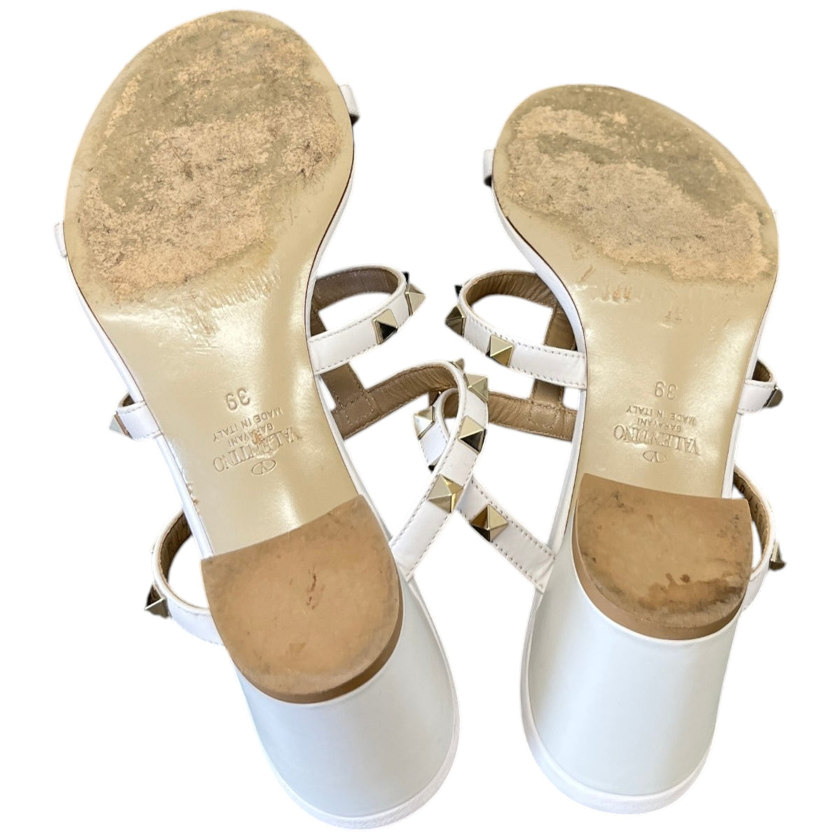 Women's Rockstud Heels White Size UK 6 / EU 39 - Photo 10
