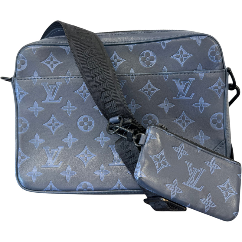 Men's Monogram Duo Messenger Bag Navy