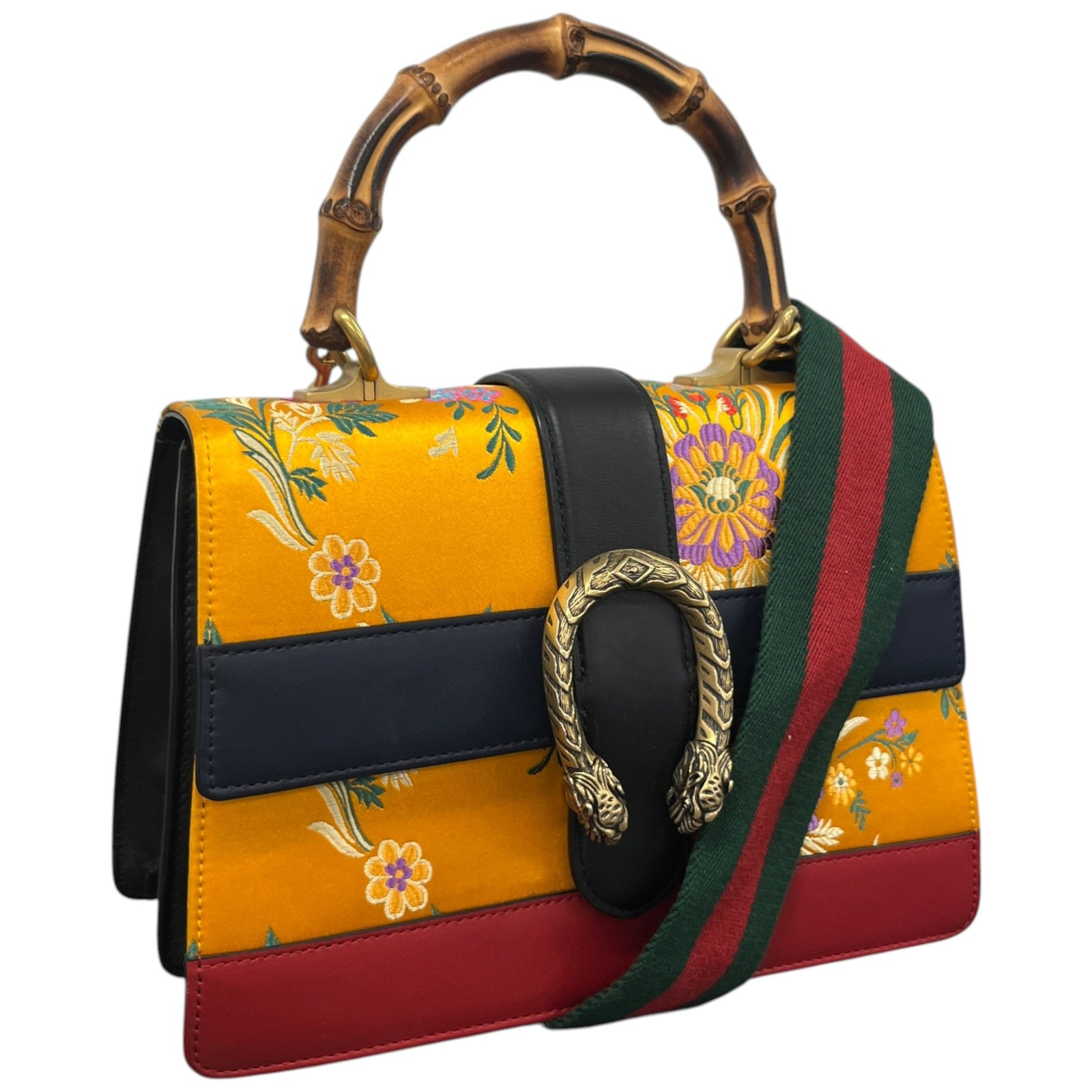 Women's Bamboo Dionysus Large Handbag Orange - Photo 4