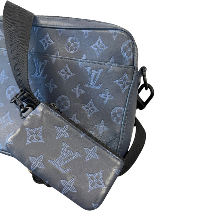 Men's Monogram Duo Messenger Bag Navy