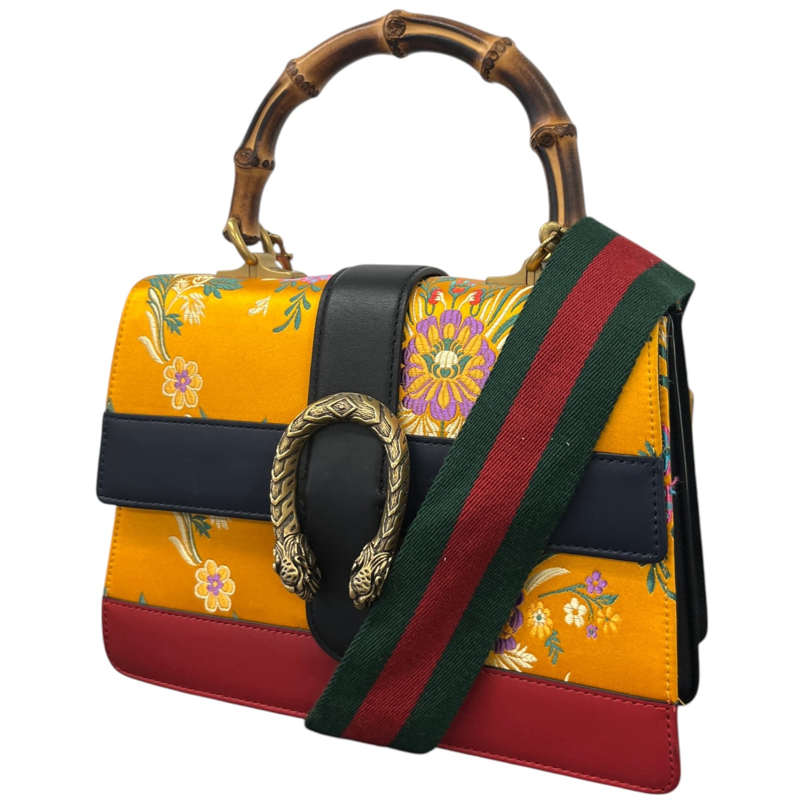 Women's Bamboo Dionysus Large Handbag Orange - Photo 5