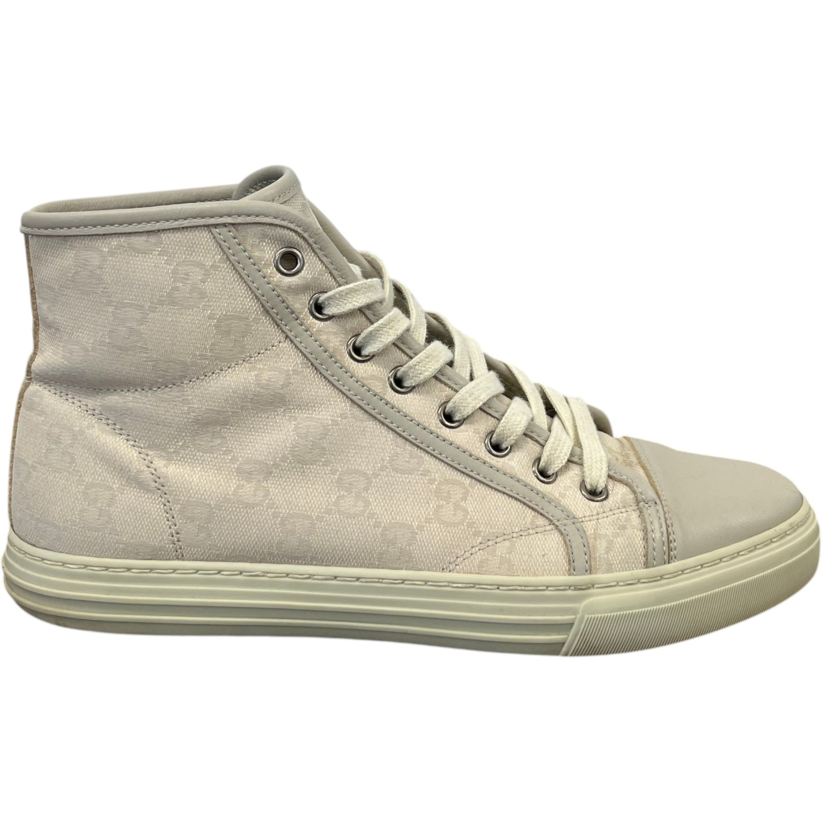 Women's Gg Supreme High Trainers Beige Size EU 39.5 / UK 6.5 - Photo 1