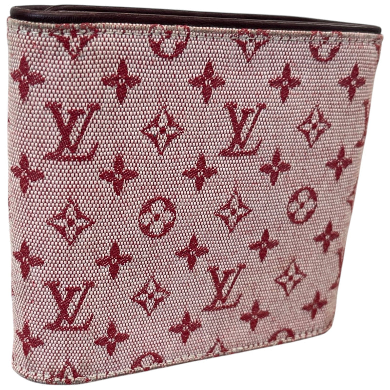 Women's Monogram Mini Lin Canvas Wallet Pink