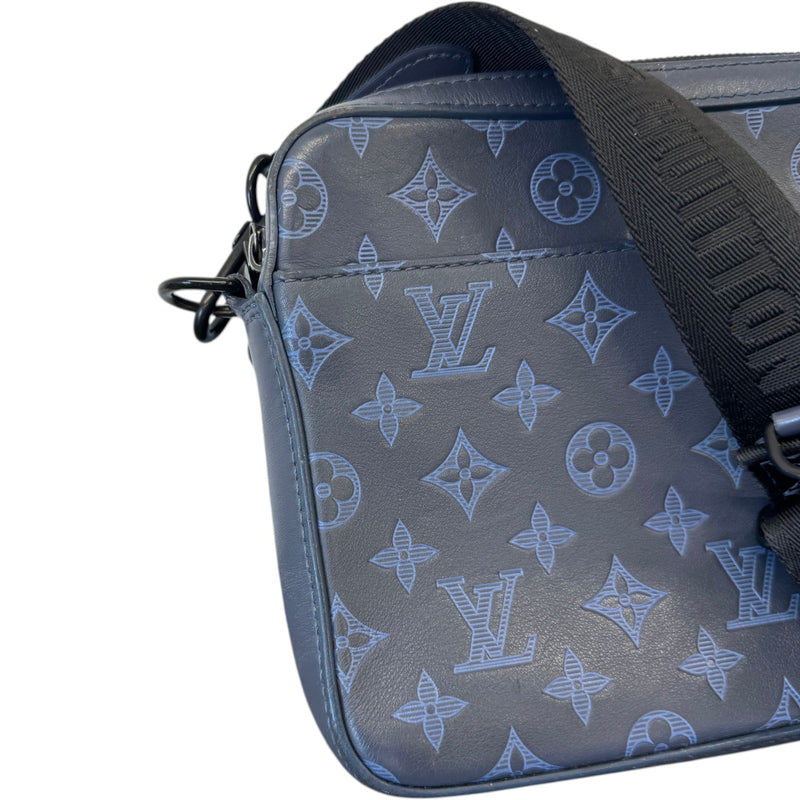 Men's Monogram Duo Messenger Bag Navy
