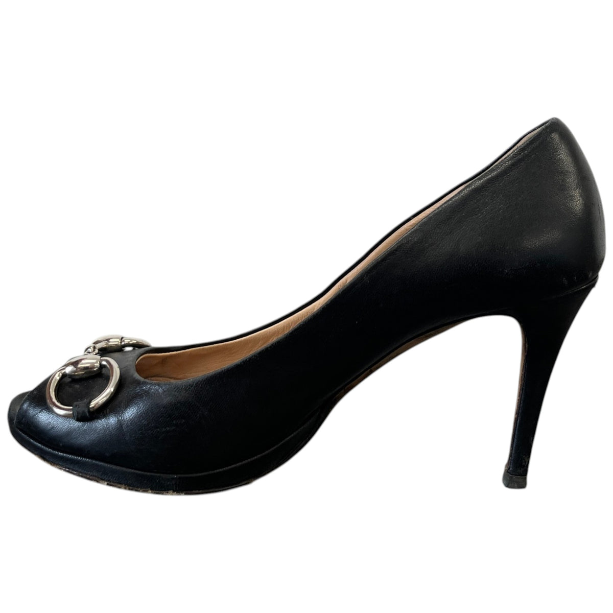 Women's Horsebit Heels Black Size UK 5.5 / EU 38.5 - Photo 2