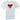 Men's Spray Heart Logo T-Shirt White Size S