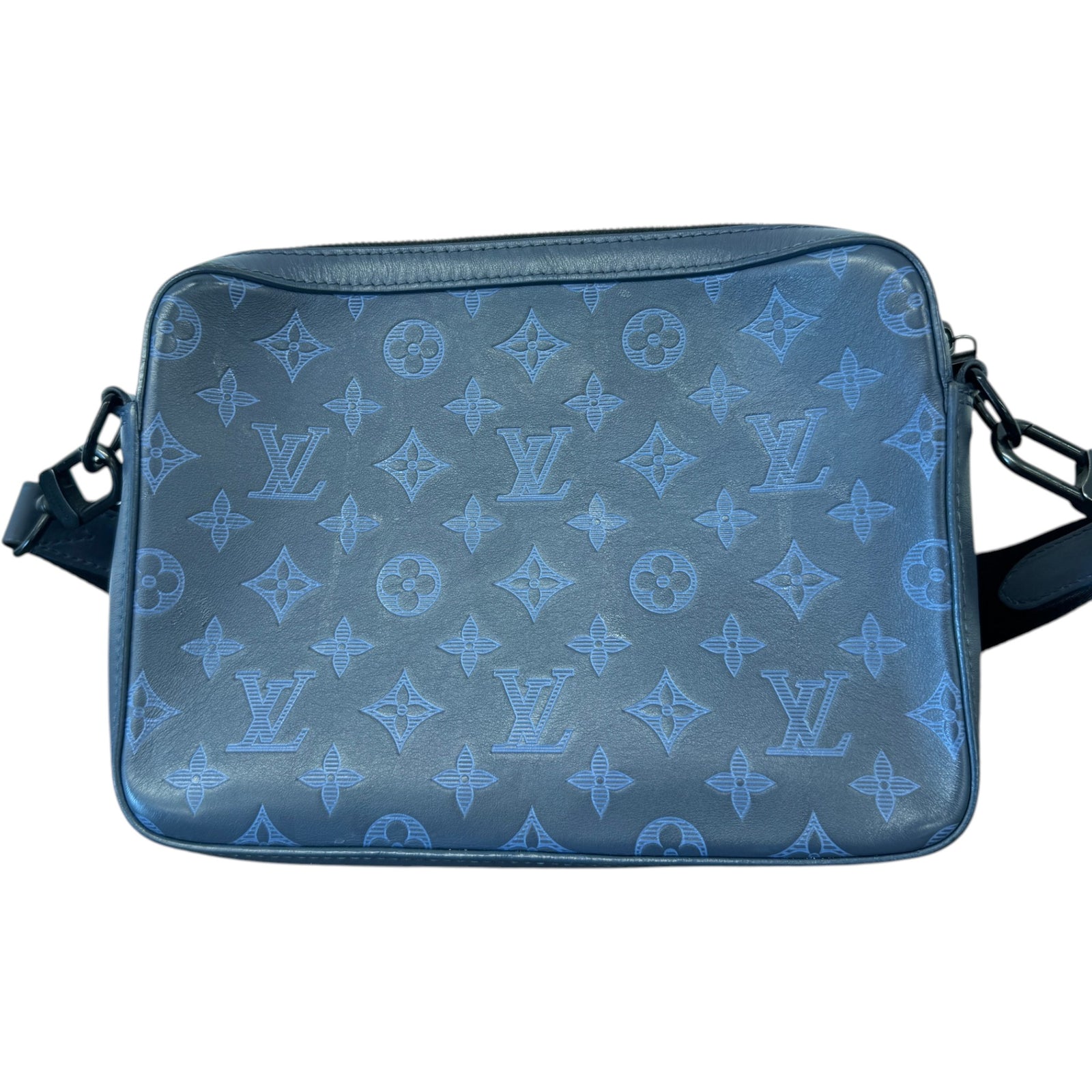 Men's Monogram Duo Messenger Bag Navy - Photo 3