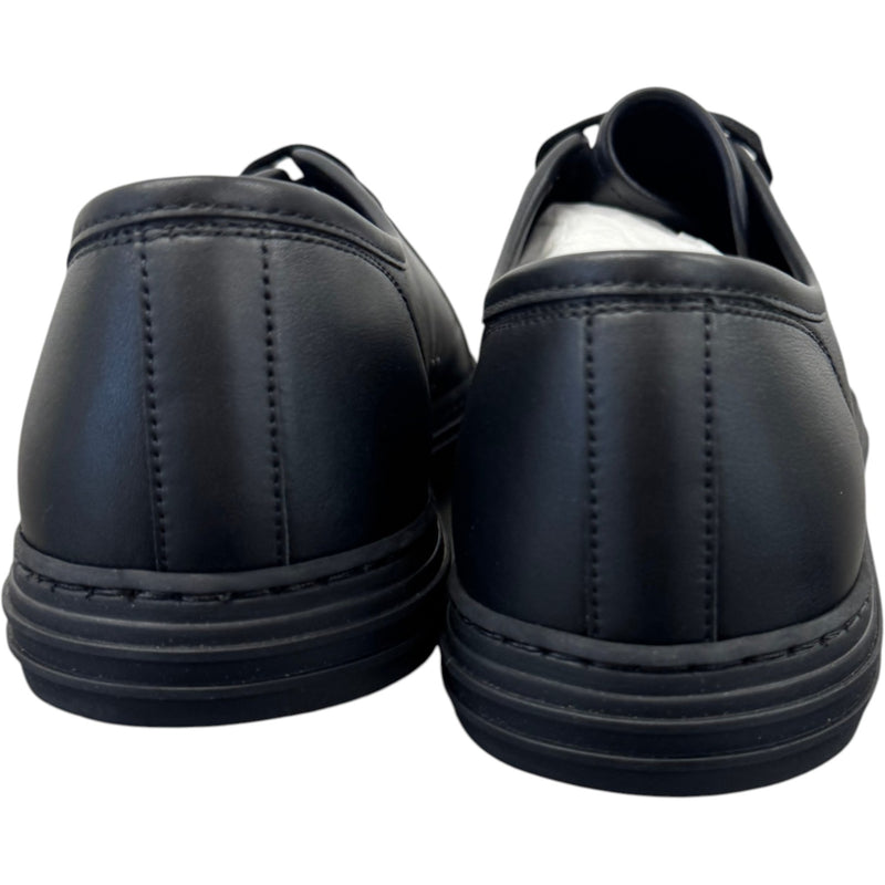 Men's Pebbled Nappa Loafers Black Size UK 10 / EU 44