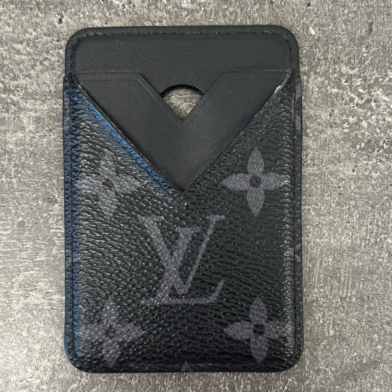 Men's Monogram Eclipse Porte-Cartes Magnet Card Holder Black