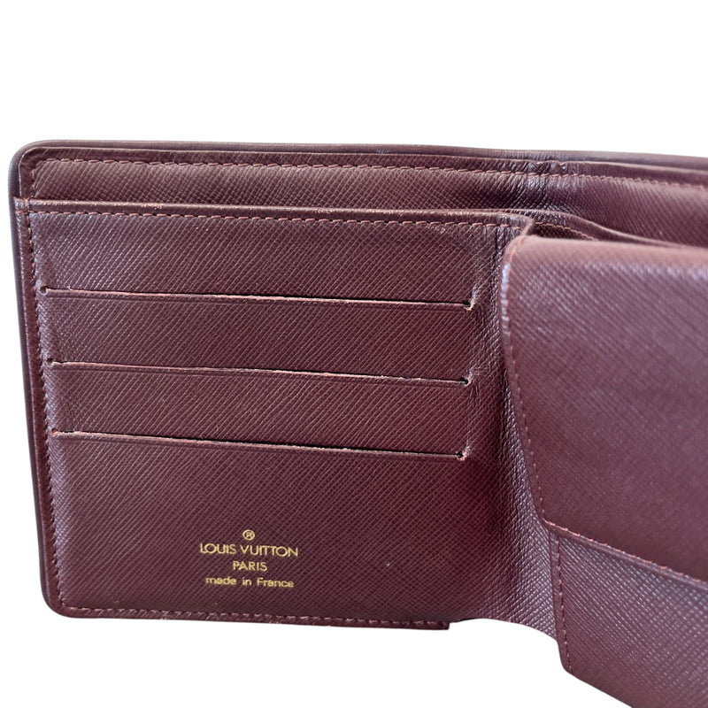 Women's Monogram Mini Lin Canvas Wallet Pink