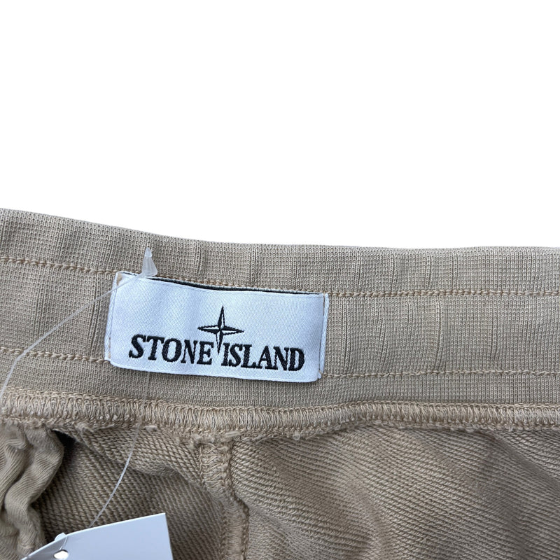 Men's Applique Logo Joggers Beige Size L / W34