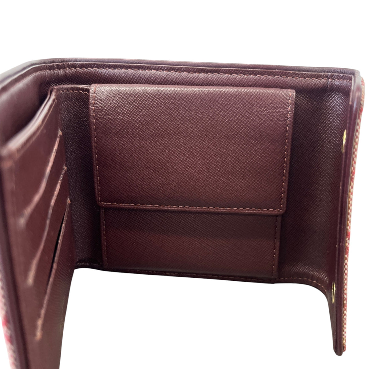 Women's Monogram Mini Lin Canvas Wallet Pink - Photo 11