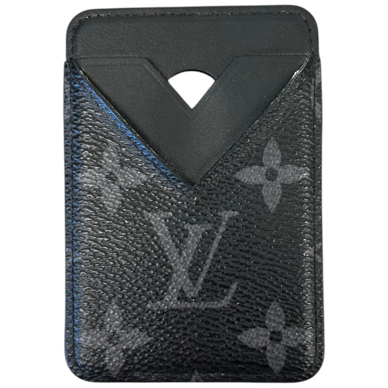 Men's Monogram Eclipse Porte-Cartes Magnet Card Holder Black