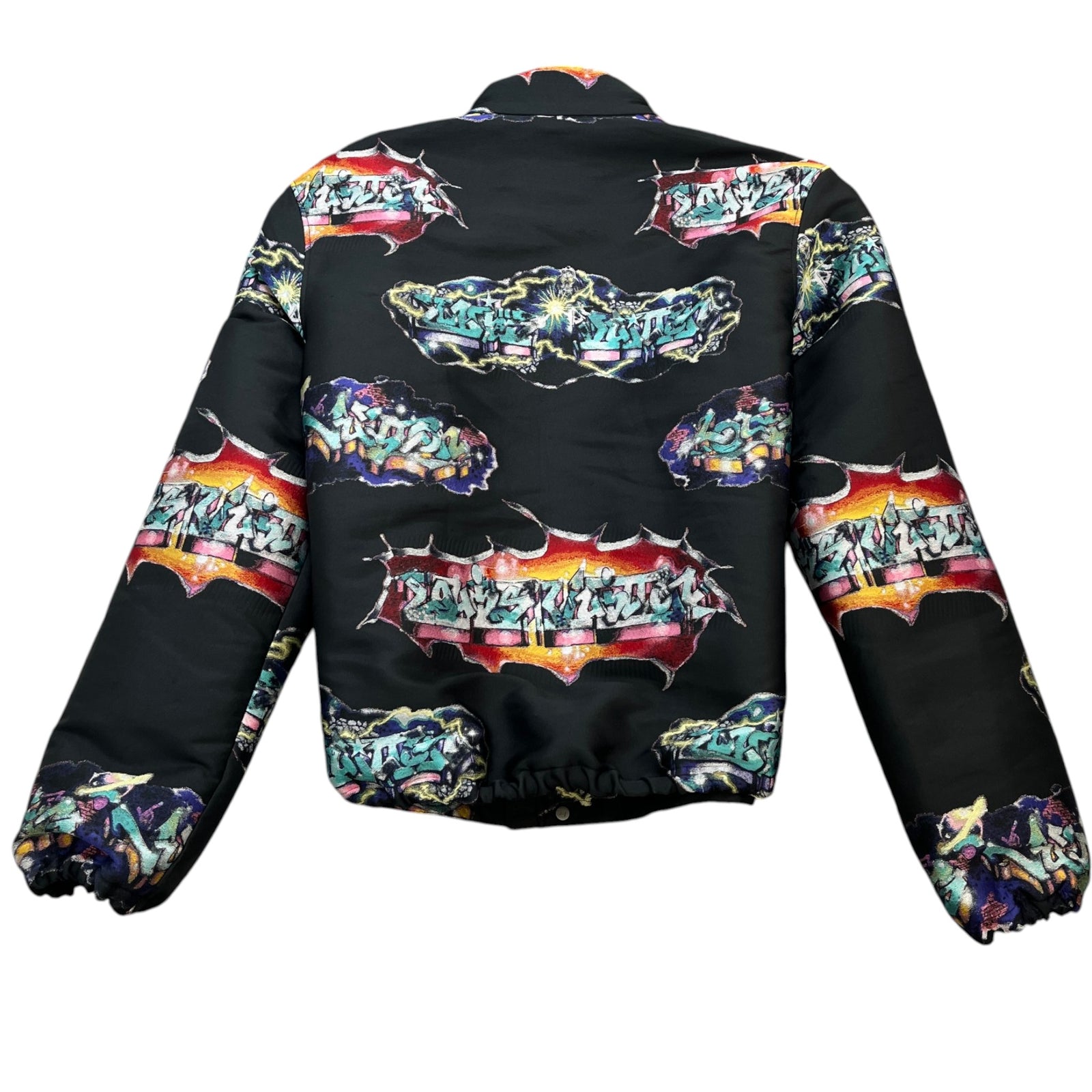 Men's Graffiti Print Jacket Black Size IT 50 / L - Photo 2