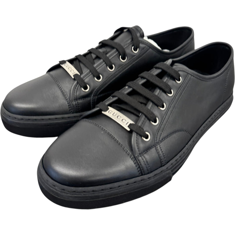 Men's Pebbled Nappa Loafers Black Size UK 10 / EU 44