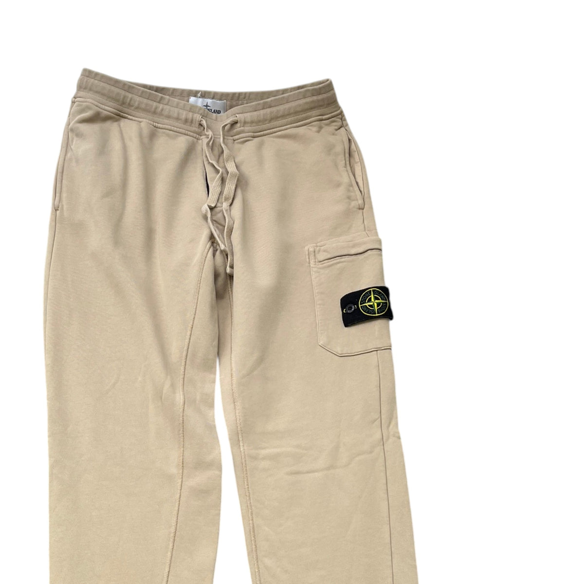 Men's Applique Logo Joggers Beige Size L / W34 - Photo 3