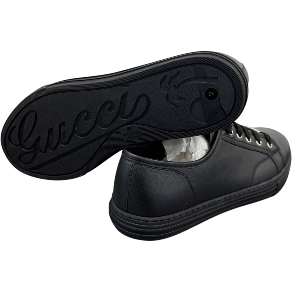 Men's Pebbled Nappa Loafers Black Size UK 10 / EU 44 - Photo 9
