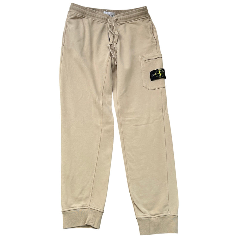 Men's Applique Logo Joggers Beige Size L / W34