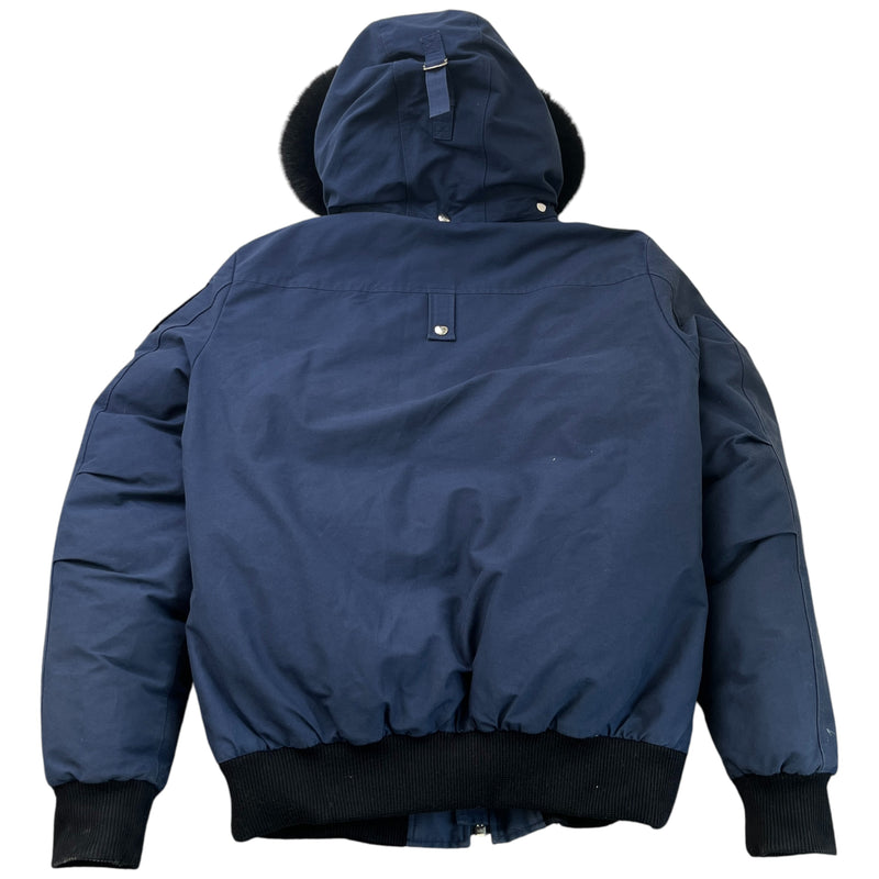 Men's Ballistic Bomber Down Jacket Navy Size XL