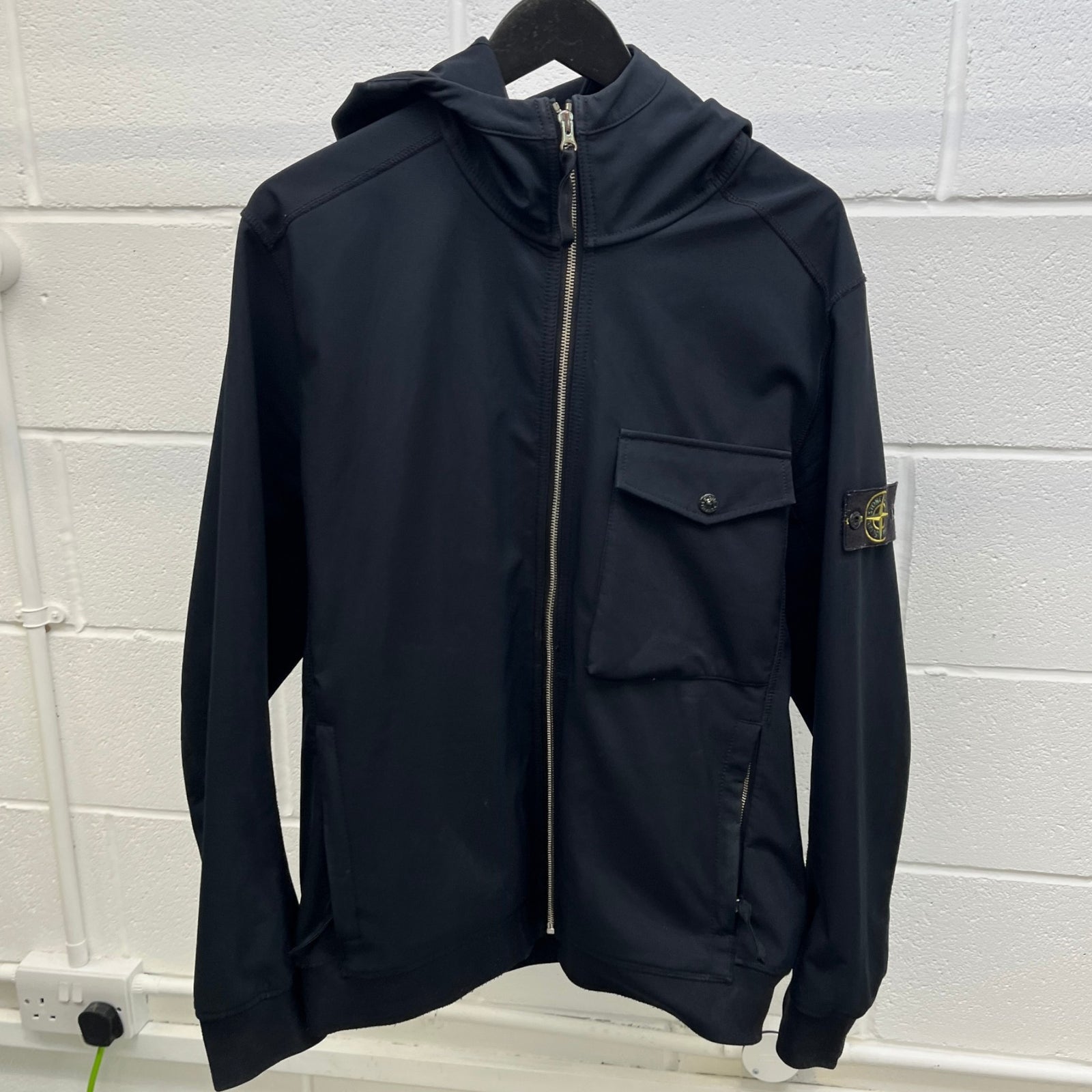 Men's Soft Shell-R Hooded Jacket Black Size XL - Photo 10