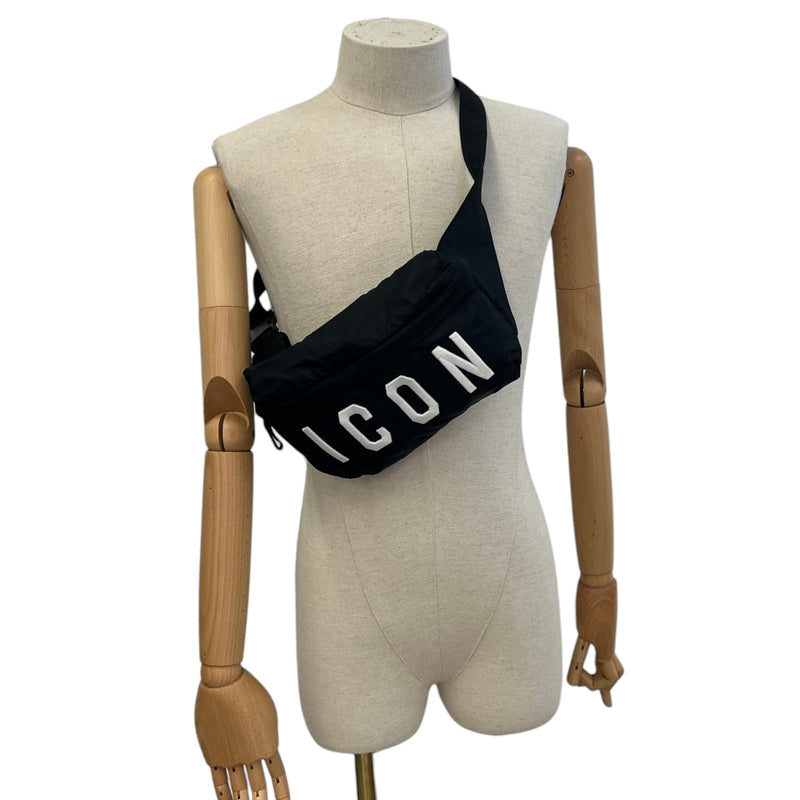 Men's Icon Logo Belt Bag Black
