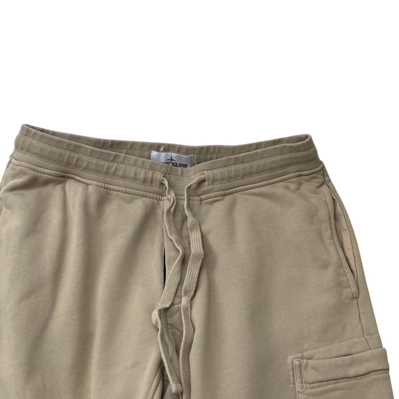 Men's Applique Logo Joggers Beige Size L / W34