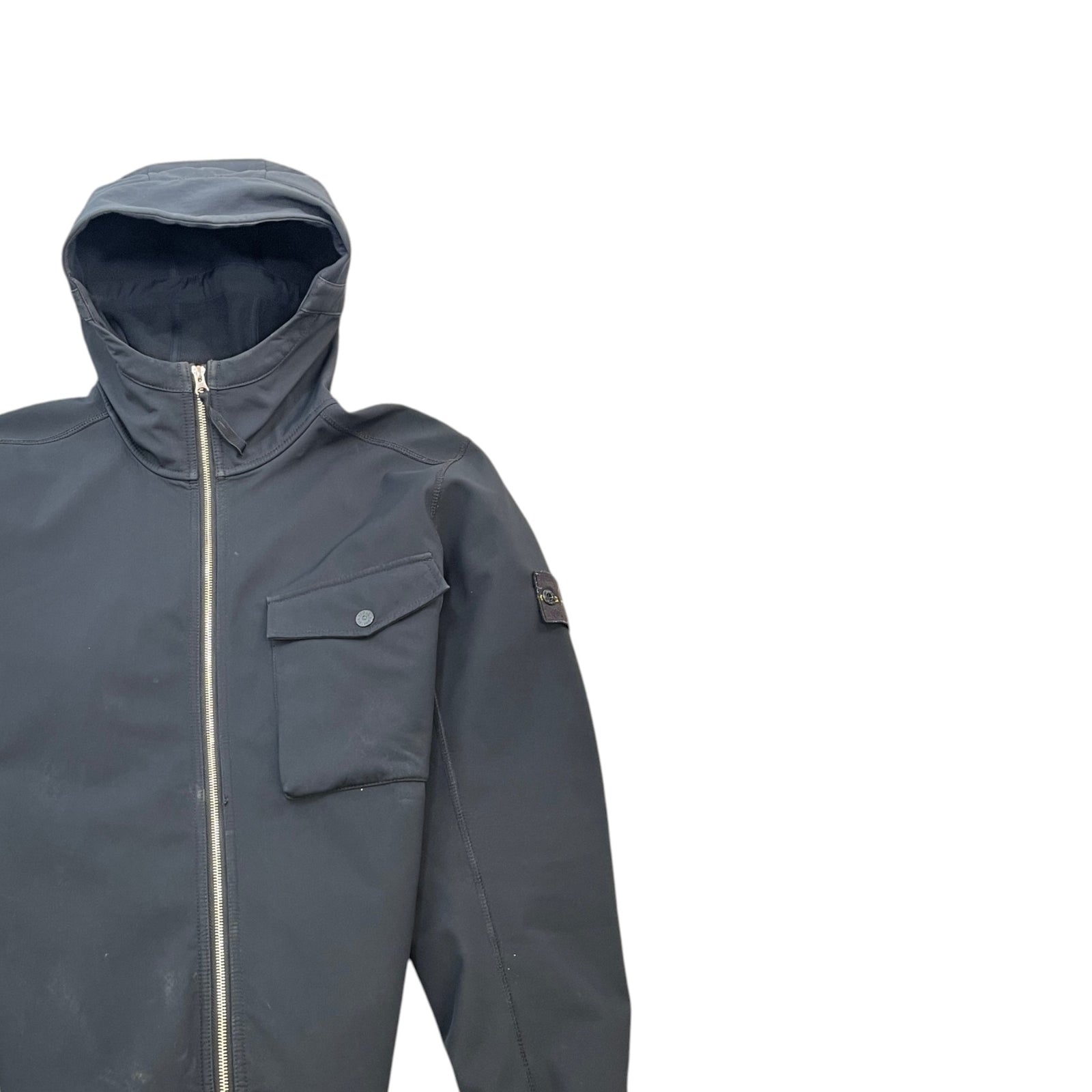 Men's Soft Shell-R Hooded Jacket Black Size XL - Photo 3