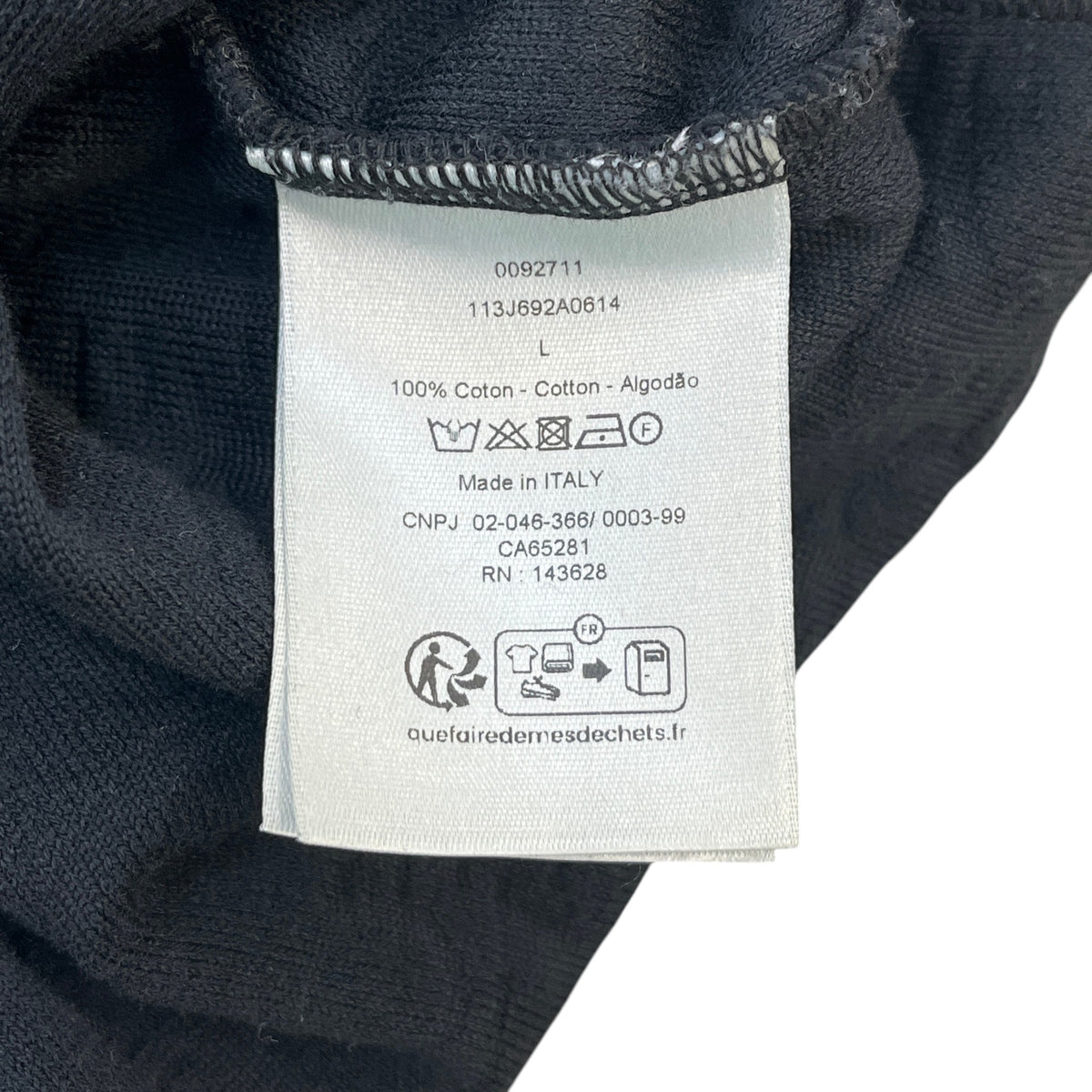 Men's Oblique T-Shirt Black Size L - Photo 6