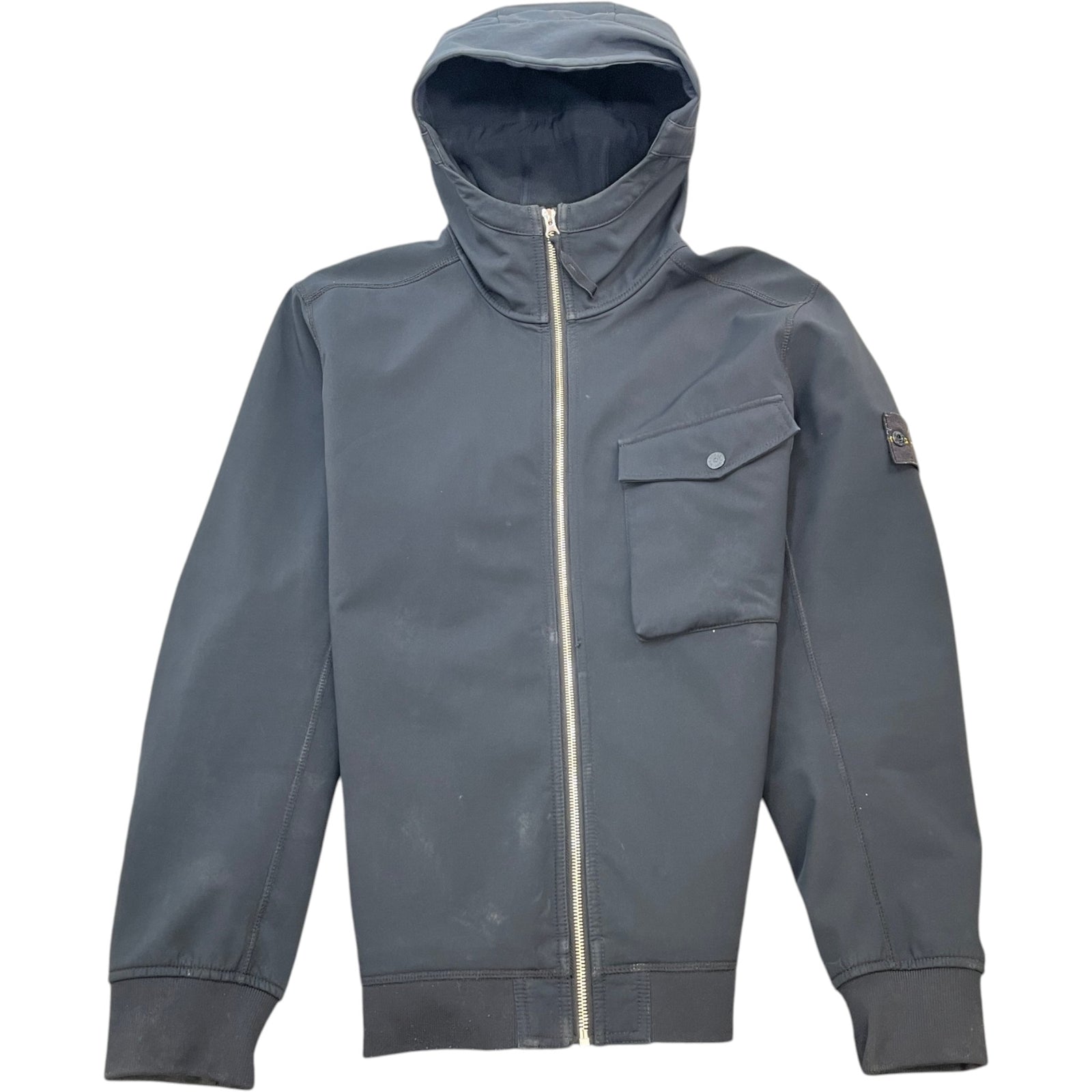 Men's Soft Shell-R Hooded Jacket Black Size XL - Photo 1