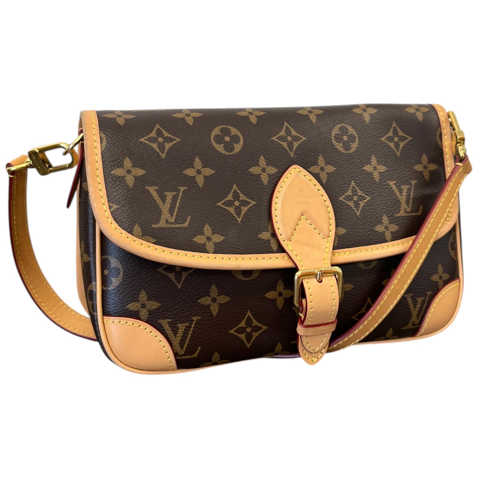 Women's Monogram Diane Satchel Bag Brown - Photo 4