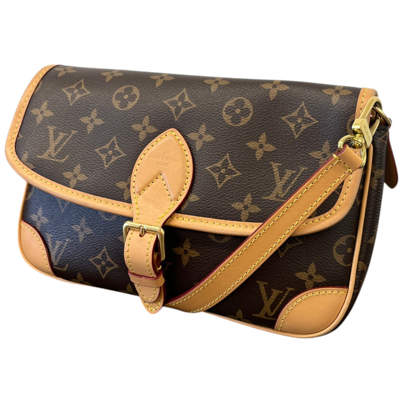 Women's Monogram Diane Satchel Bag Brown