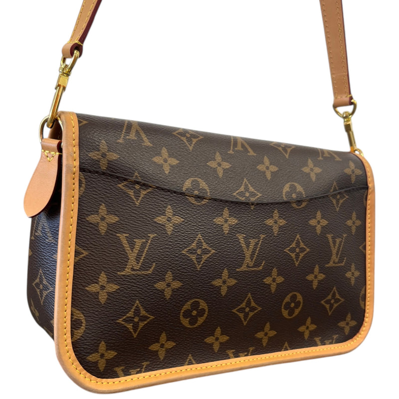 Women's Monogram Diane Satchel Bag Brown