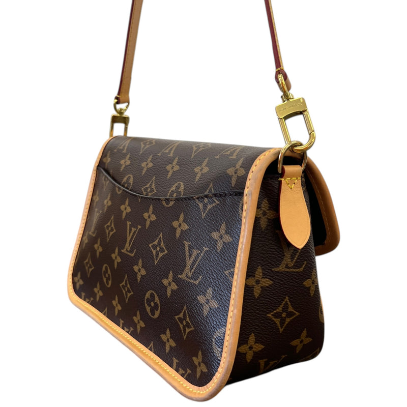 Women's Monogram Diane Satchel Bag Brown