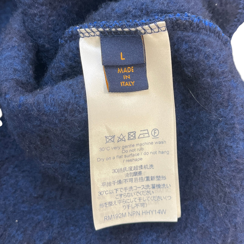 Men's Monogram Jacquard Sweatshirt Blue Size L