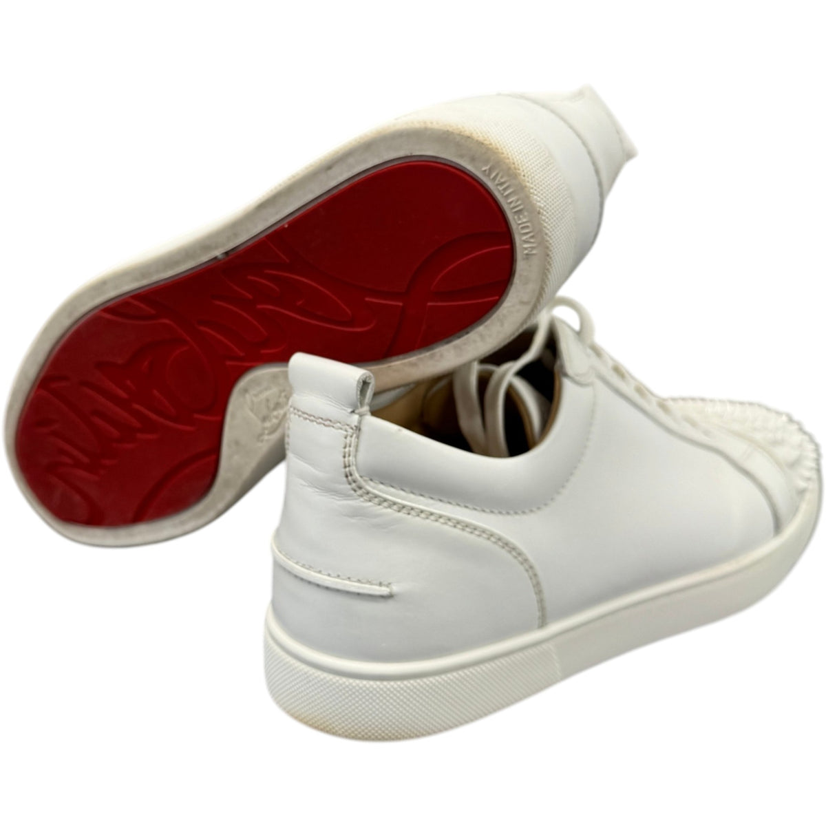 Men's Junior Spikes Low Trainers White Size UK 9 / EU 43 - Photo 10