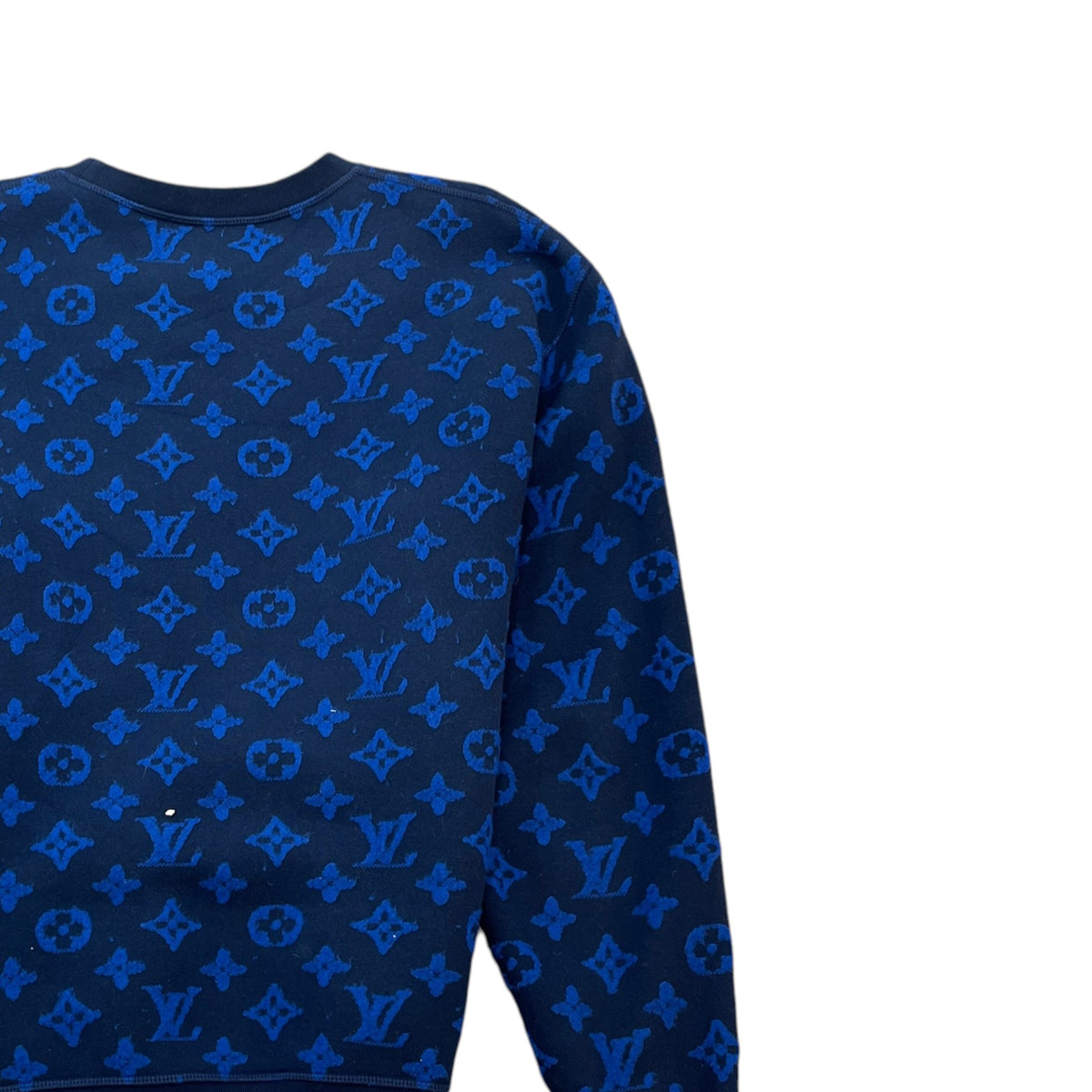 Men's Monogram Jacquard Sweatshirt Blue Size L - Photo 4