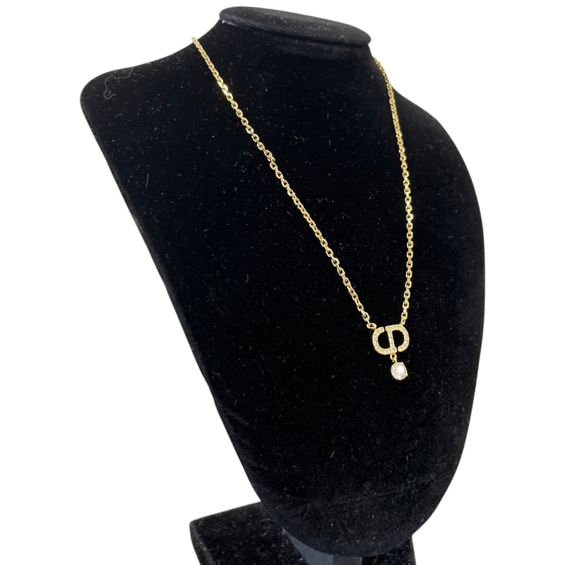 Women's CD Diamond Necklace Gold