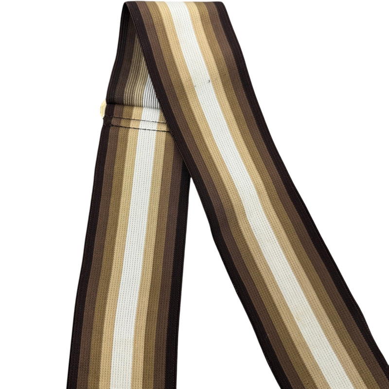 Women's Web Stripe Belt Beige Size W32