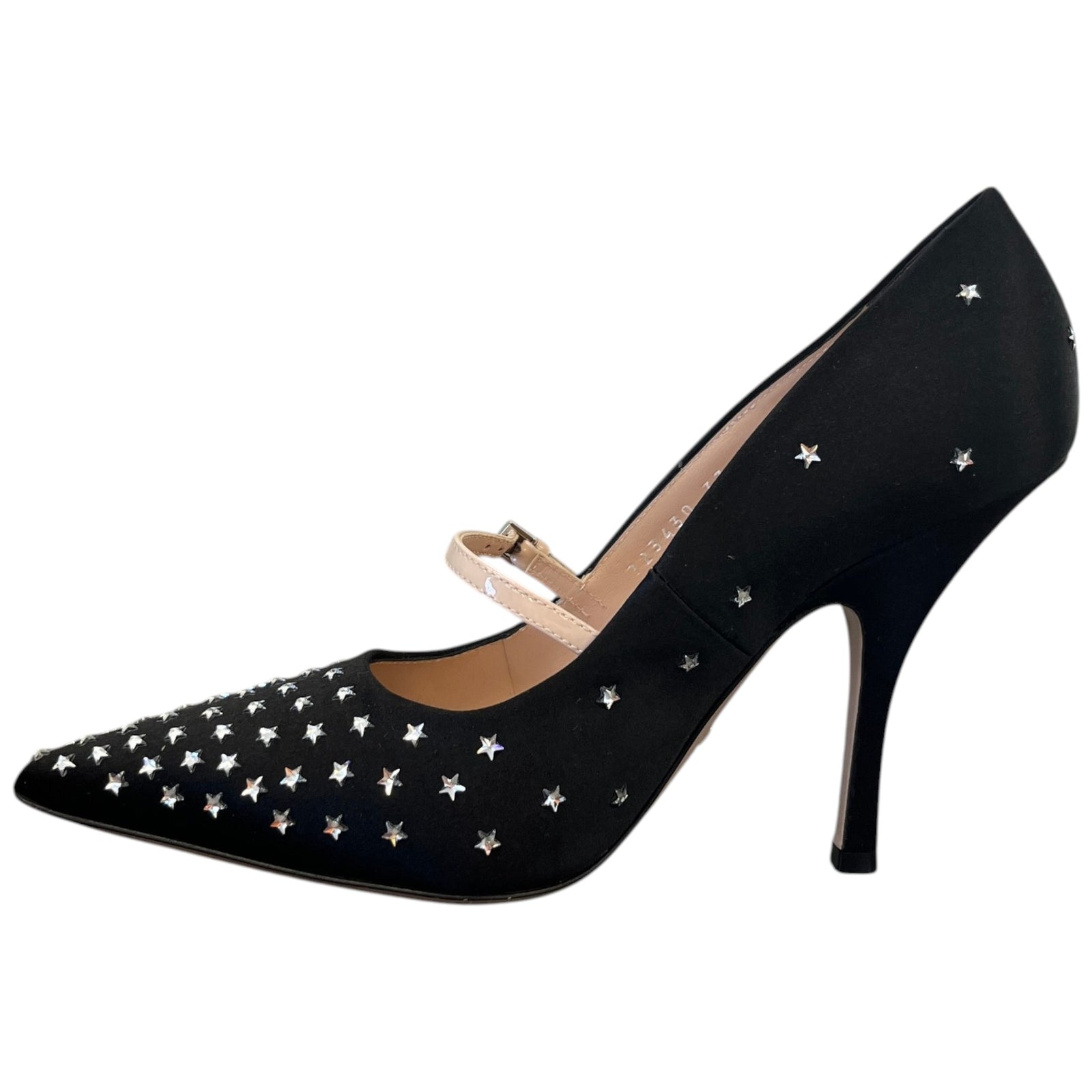 Women's Jodie Embellished Satin Heels Black Size EU 37 / UK 4 - Photo 2