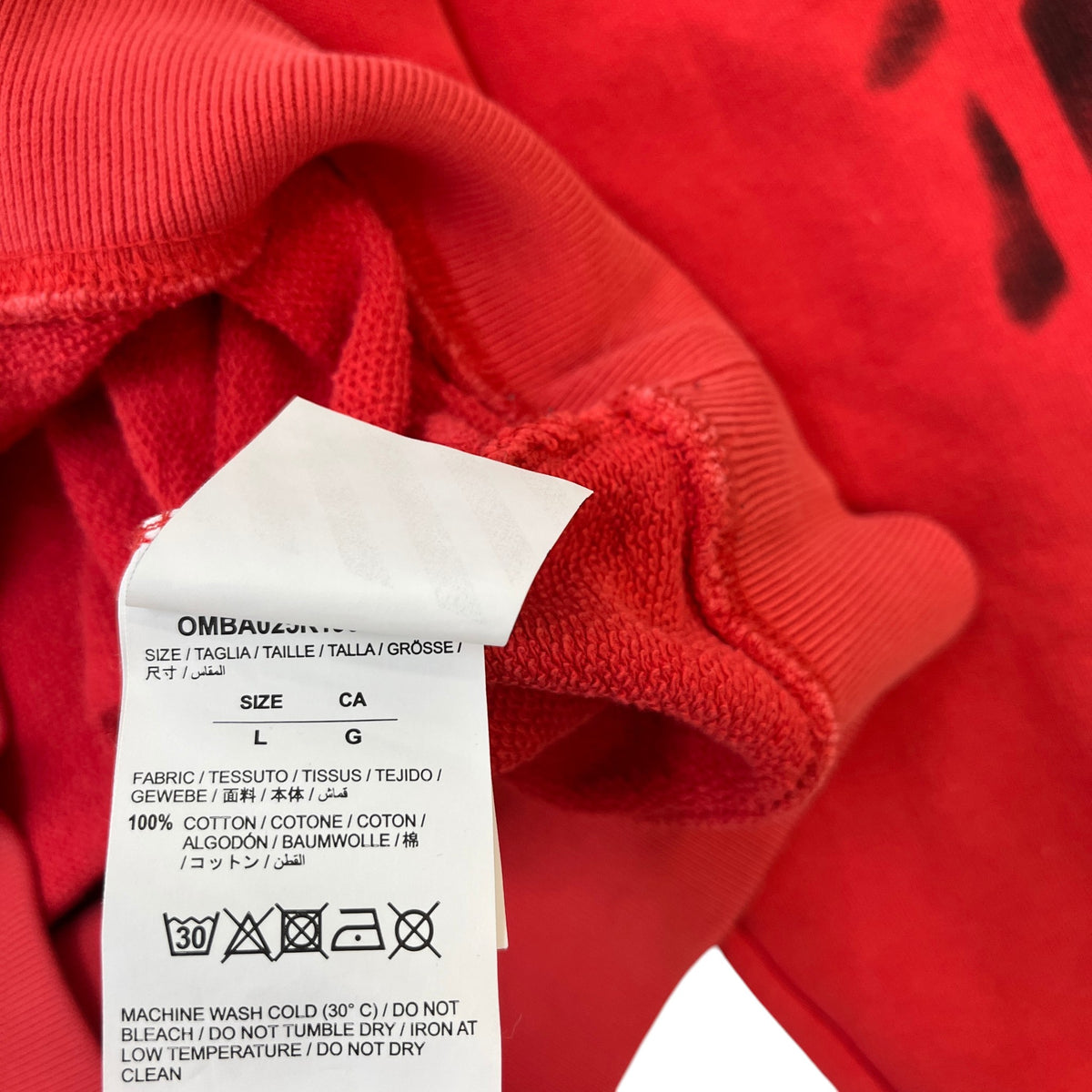 Men's Impressionism Arrow Sweatshirt Red Size L - Photo 7