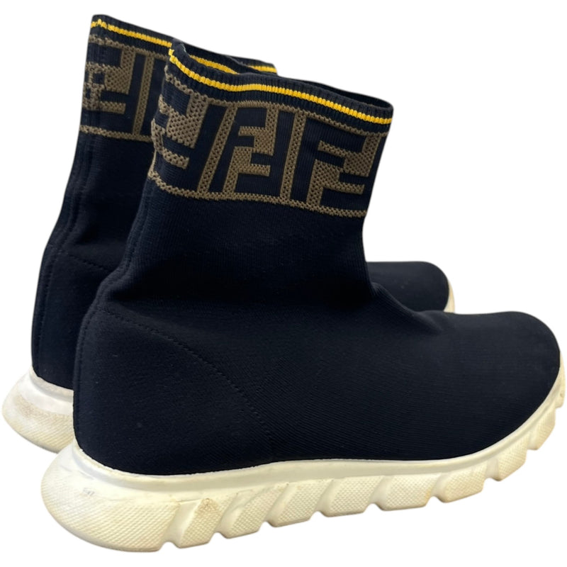 Women's Ff Monogram Sock High Trainers Black Size EU 36 / UK 3