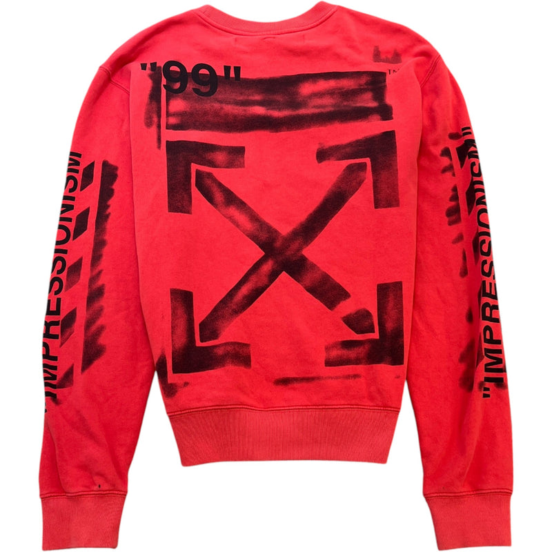 Men's Impressionism Arrow Sweatshirt Red Size L