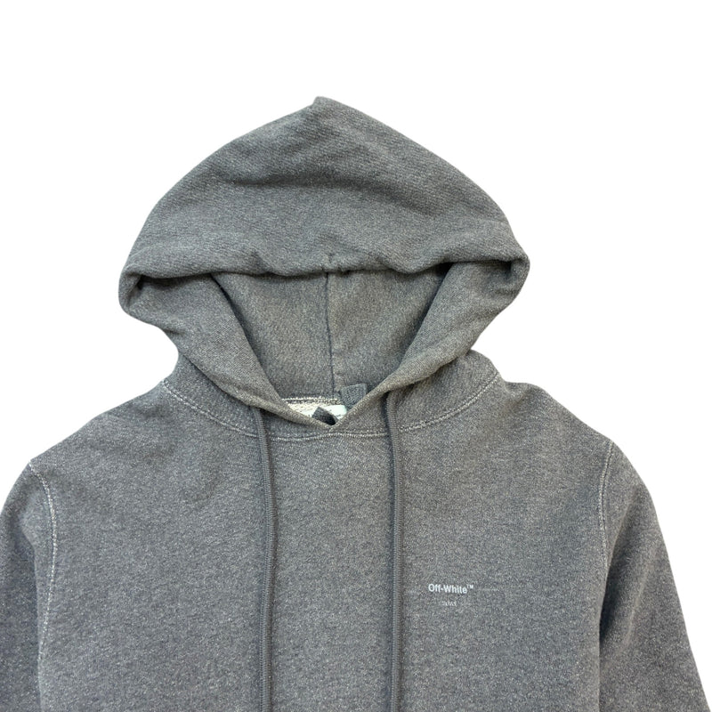 Men's Embroidered Arrows Hoodie Grey Size S