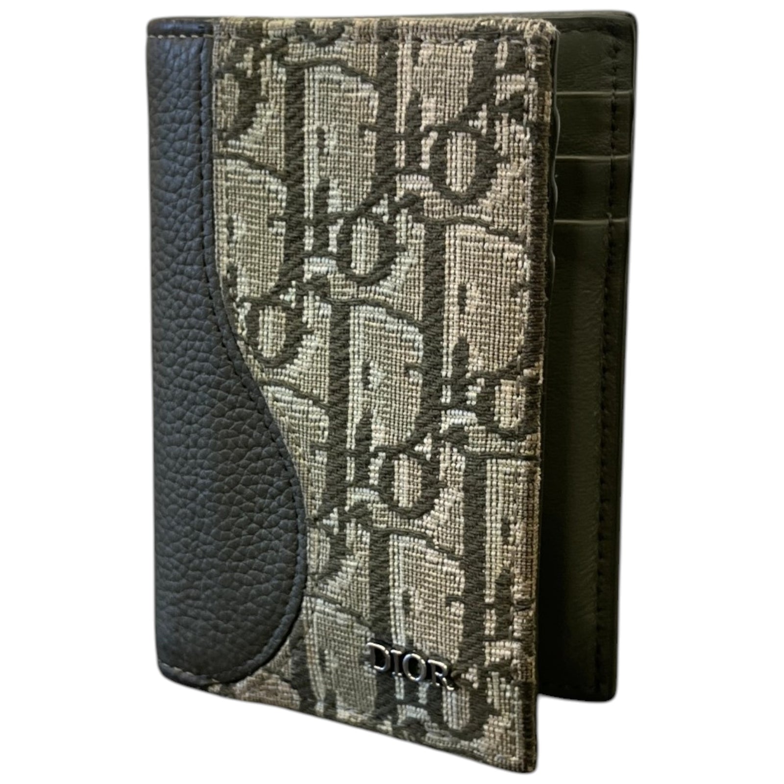 Men's Saddle Bifold Card Holder Green - Photo 5